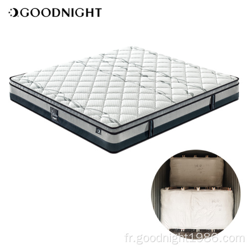 Matelas en mousse à mémoire de forme organique ODM de meubles de chambre à coucher de matelas de qualité supérieure d&#39;hôtel en gros sans matelas en mousse